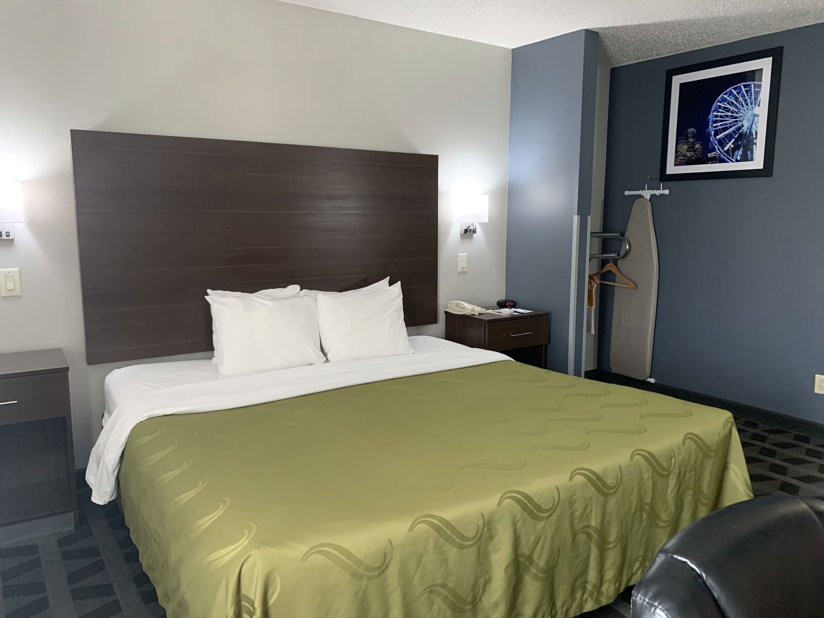 In-room safe, blackout drapes, soundproofing, iron/ironing board