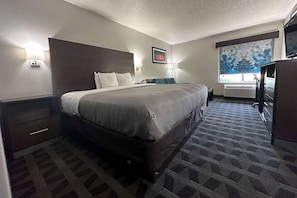 In-room safe, blackout curtains, iron/ironing board