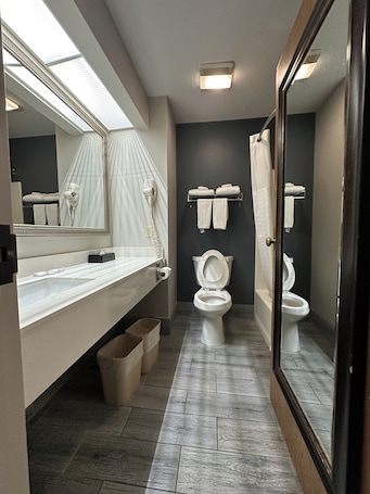 Standard Room, 1 King Bed, Non Smoking | Bathroom. Quality Inn Hillsboro
