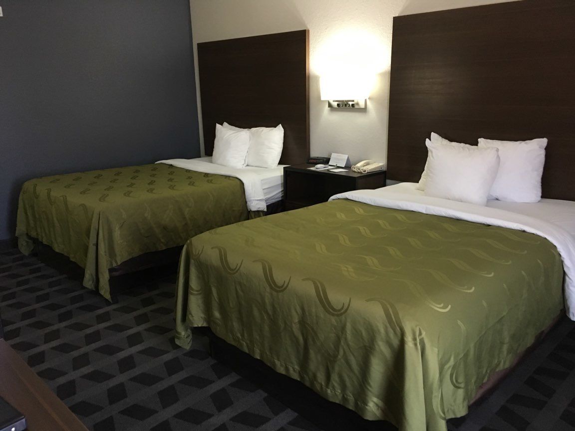 standard room, 2 double beds, non smoking | in-room safe, blackout curtains, iron/ironing board