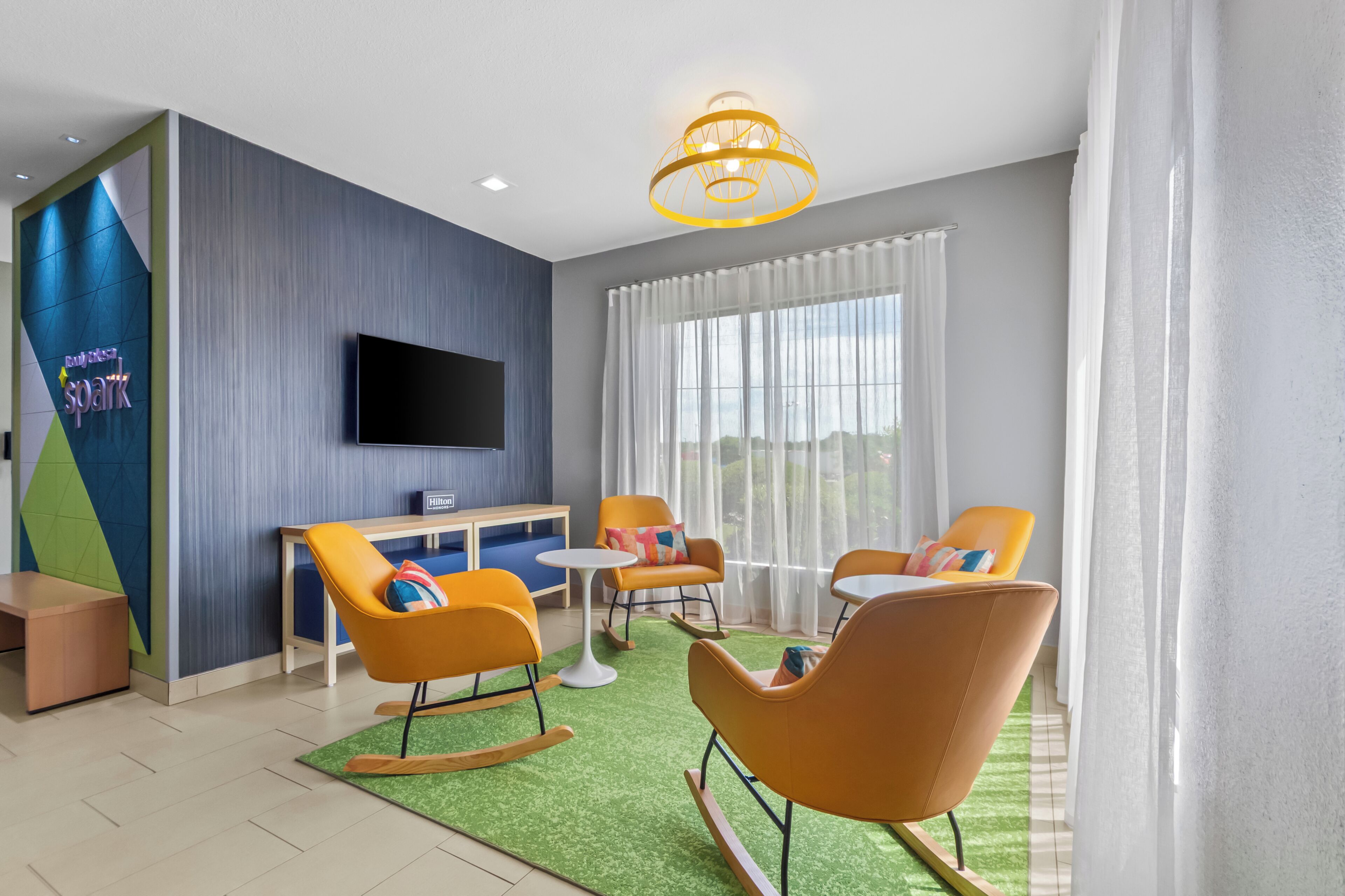 Sala de estar en el lobby