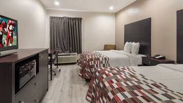 Literie de qualité supérieure, bureau, fer et planche à repasser