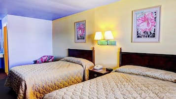 Desk, blackout drapes, iron/ironing board, free WiFi