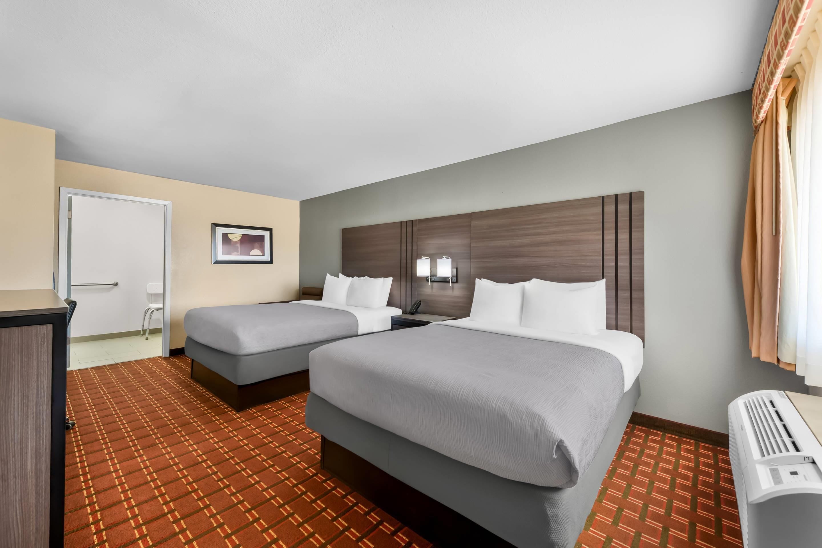 room, 2 queen beds, accessible, non smoking | desk, iron/ironing board, cots/infant beds, rollaway beds