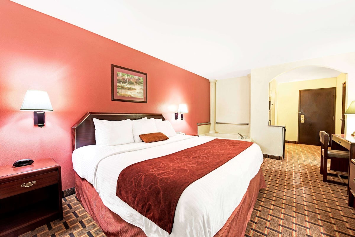 Deluxe Studio Suite, 1 King Bed, Non Smoking | Desk, laptop workspace, iron/ironing board, free WiFi