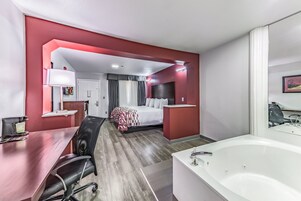 Superior Room, 1 King Bed, Jetted Tub (Smoke Free) | Desk, blackout drapes, free cribs/infant beds, free WiFi