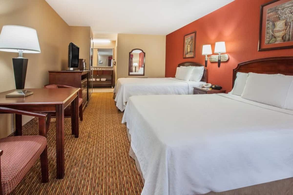 Desk, blackout drapes, iron/ironing board, free WiFi