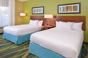 Room, 2 Queen Beds | Laptop workspace, blackout curtains, iron/ironing board - Fairfield Inn by Marriott Salt Lake City Layton (Layton)