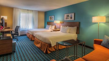 Premium bedding, pillow-top beds, in-room safe, desk