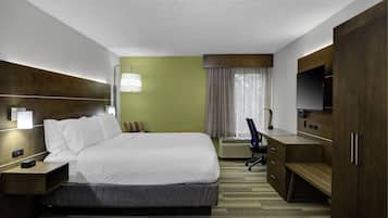 In-room safe, desk, laptop workspace, blackout drapes