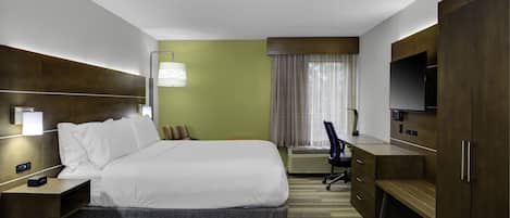 In-room safe, desk, laptop workspace, blackout drapes