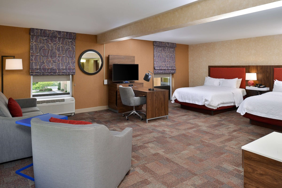 Room, 2 Queen Beds, Accessible, Non Smoking | In-room safe, iron/ironing board, free WiFi, bed sheets