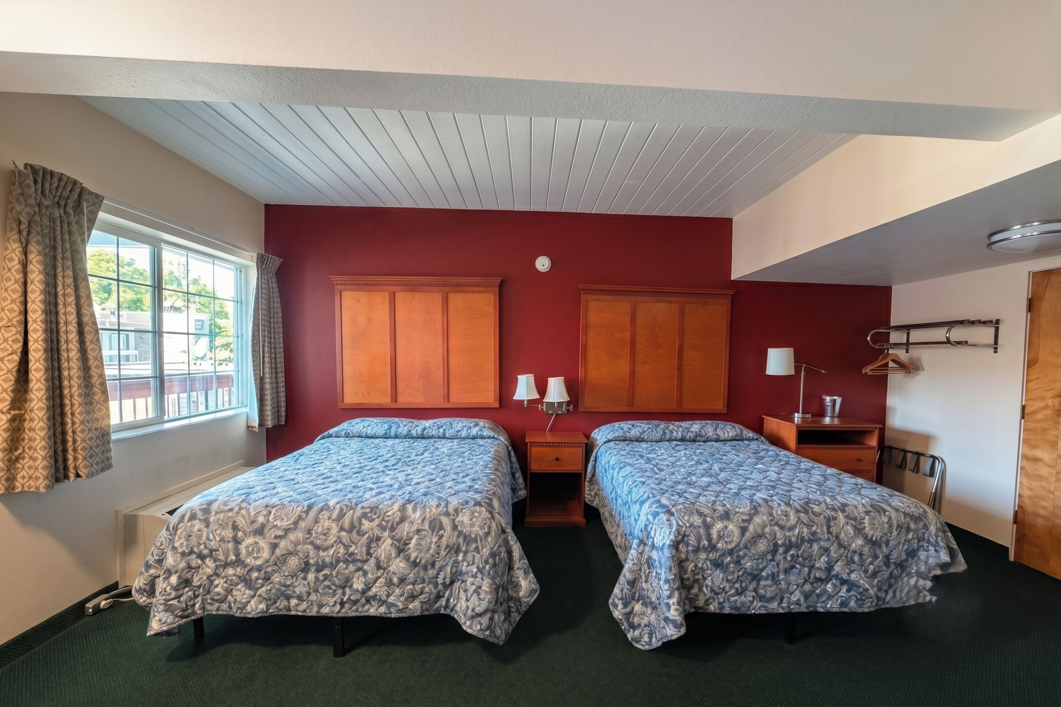 Room, 2 Queen Beds, Non Smoking | Desk, iron/ironing board, free WiFi, bed sheets