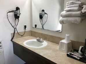 Free toiletries, hair dryer, towels, soap