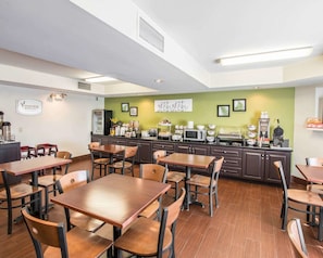 Free daily self-service breakfast