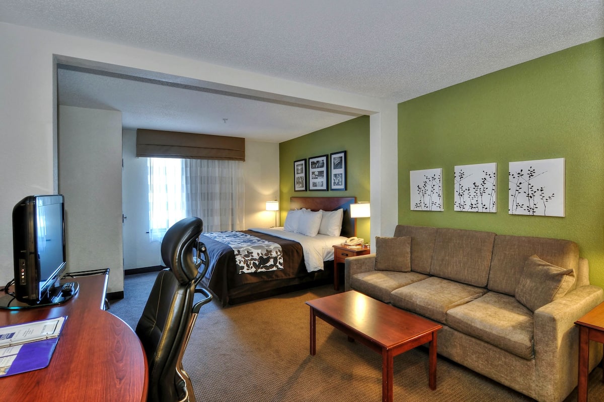 suite, non smoking | premium bedding, in-room safe, desk, iron/ironing board