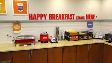 Free daily buffet breakfast
