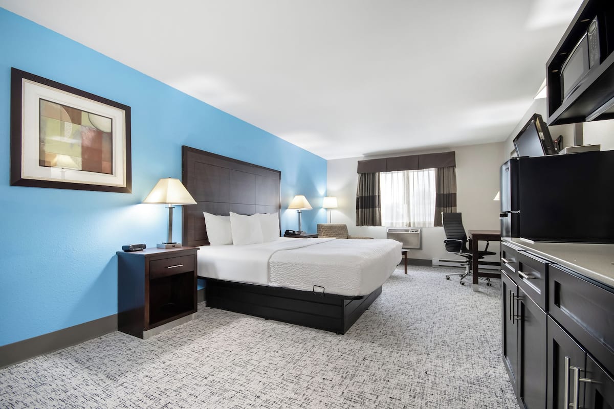 Room, 1 King Bed with Sofa bed, Non Smoking, Kitchen | In-room safe, desk, iron/ironing board, free cots/infant beds