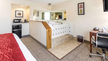 In-room safe, desk, laptop workspace, blackout drapes