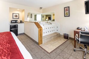 In-room safe, desk, laptop workspace, blackout drapes