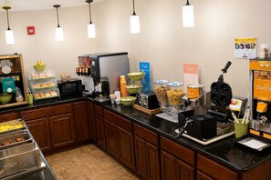 Free daily buffet breakfast