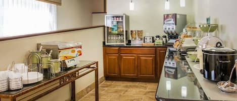 Free daily buffet breakfast