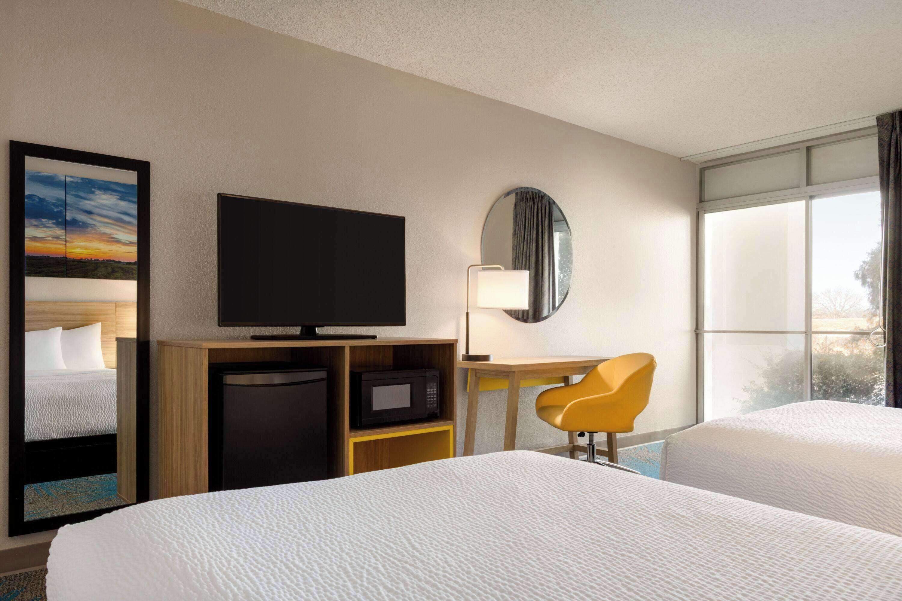 room, 2 double beds, accessible, non smoking | desk, iron/ironing board, rollaway beds, free wifi