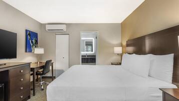 Chambre Standard, 1 très grand lit, non-fumeur, réfrigérateur (Shower Only) | 1 chambre, coffre-fort, espace de travail pour ordinateurs portables