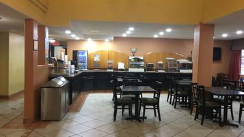 Free daily self-serve breakfast