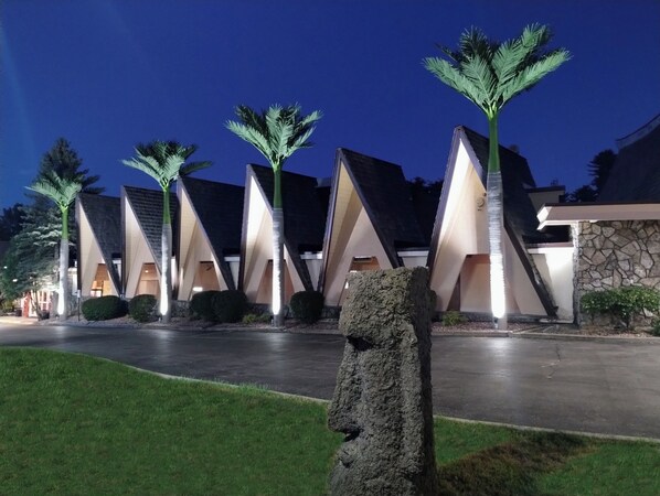 Front of property – evening/night