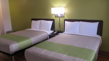 Deluxe Room, 2 Double Beds, Non Smoking, Refrigerator & Microwave