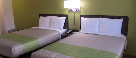 Deluxe Room, 2 Double Beds, Non Smoking, Refrigerator & Microwave