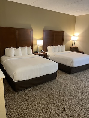Suite, 2 Queen Beds, Non Smoking | Desk, blackout drapes, iron/ironing board, free WiFi