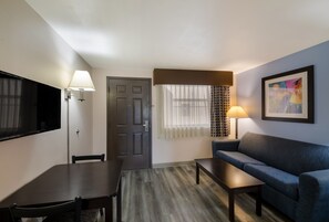 Suite, Multiple Beds, Non Smoking (2 Queen, 2 Person Sofa Bed) | Tempur-Pedic beds, desk, blackout drapes, iron/ironing board