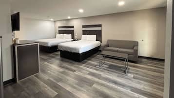 Individually decorated, individually furnished, desk, blackout curtains