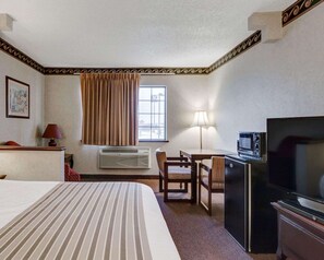 Desk, free WiFi, bed sheets, alarm clocks