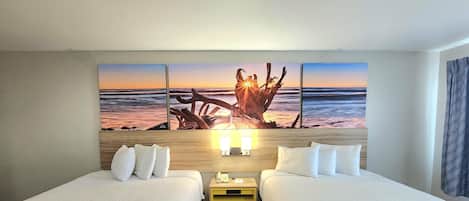 Standard Room, 2 Queen Beds | Desk, soundproofing, iron/ironing board, free WiFi