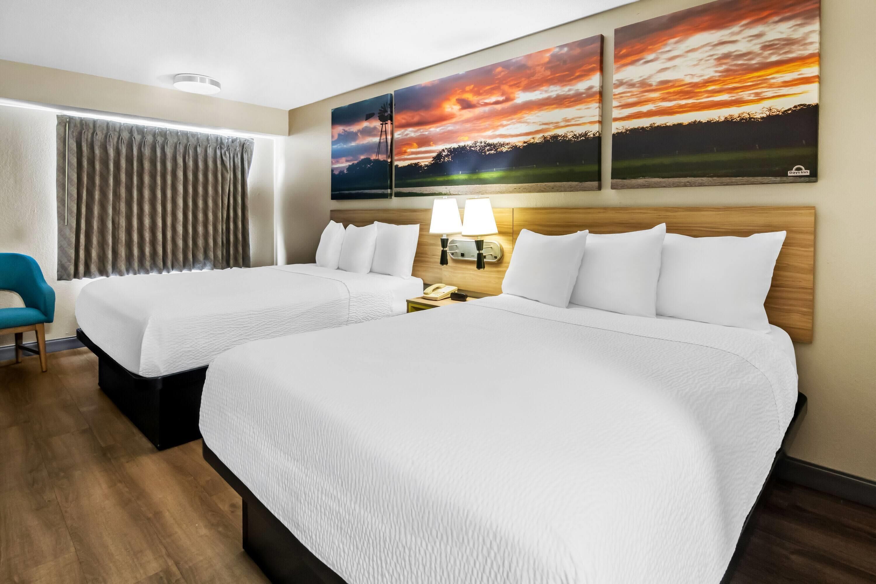 Desk, blackout drapes, free cribs/infant beds, free WiFi