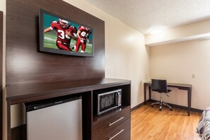 1 bedroom, desk, laptop workspace, iron/ironing board
