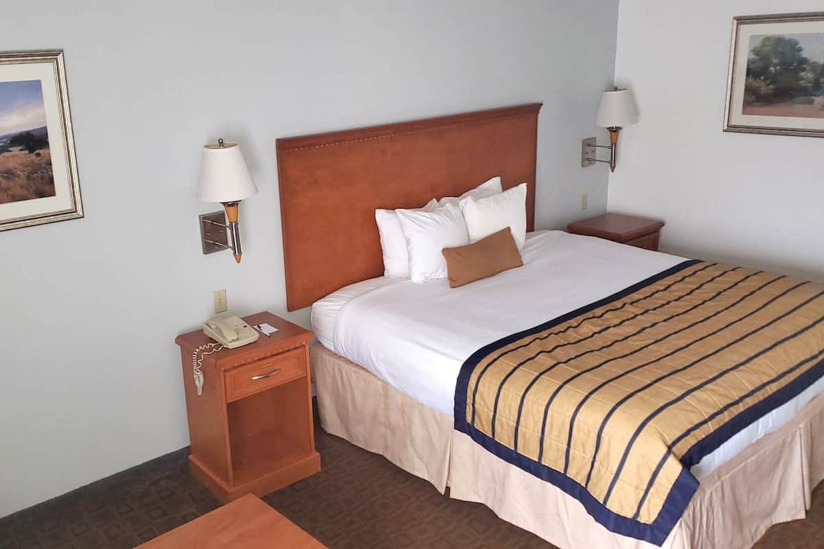 1 King Bed Accessible Non-Smoking | In-room safe, desk, laptop workspace, blackout drapes