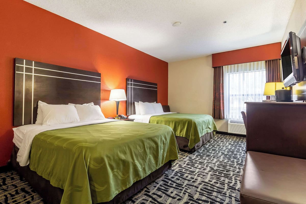 Room, 2 Queen Beds, Accessible, Non Smoking | Desk, iron/ironing board, rollaway beds, free WiFi