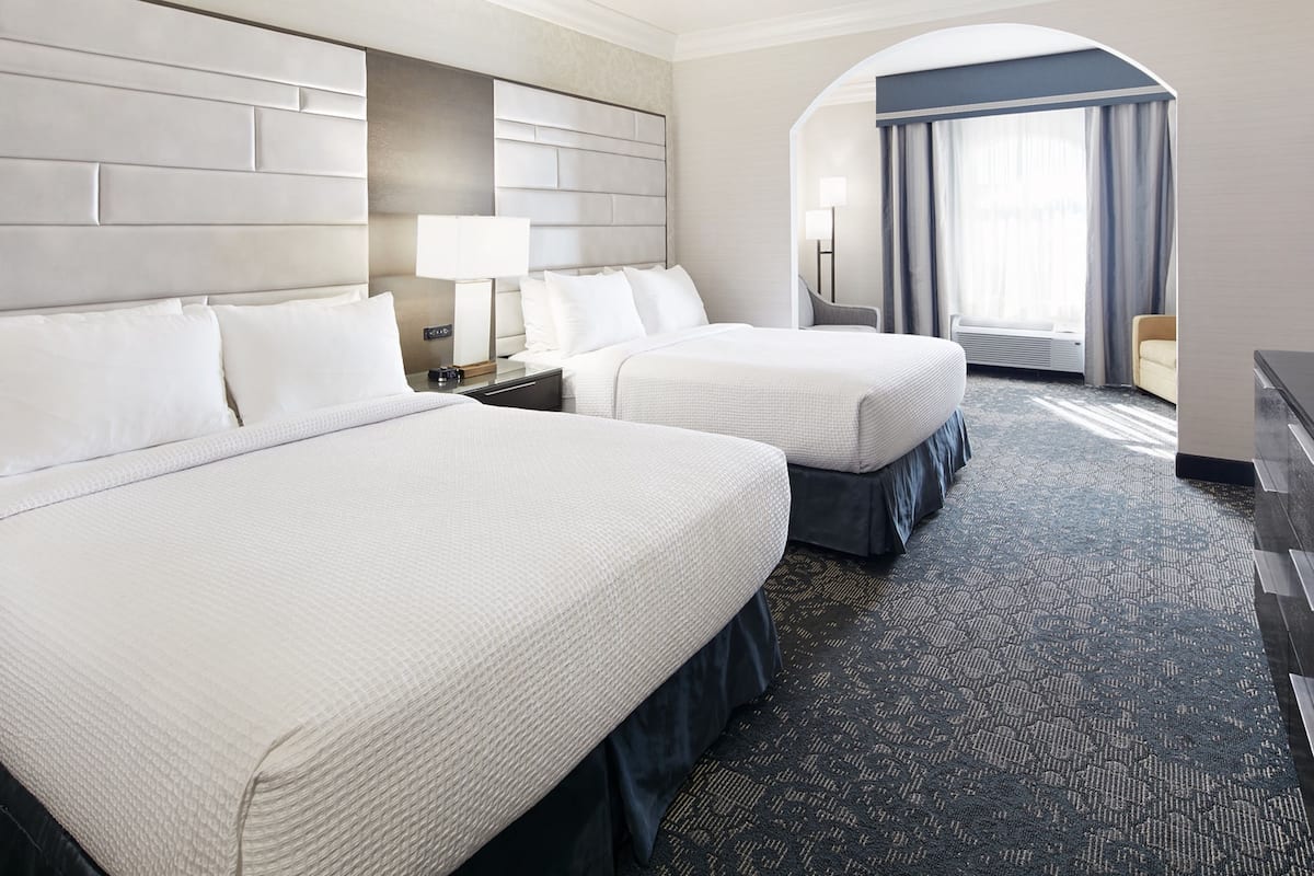 Suite, 2 Queen Beds, Non Smoking, Refrigerator & Microwave (with Sofabed) | 1 bedroom, premium bedding, pillowtop beds, in-room safe