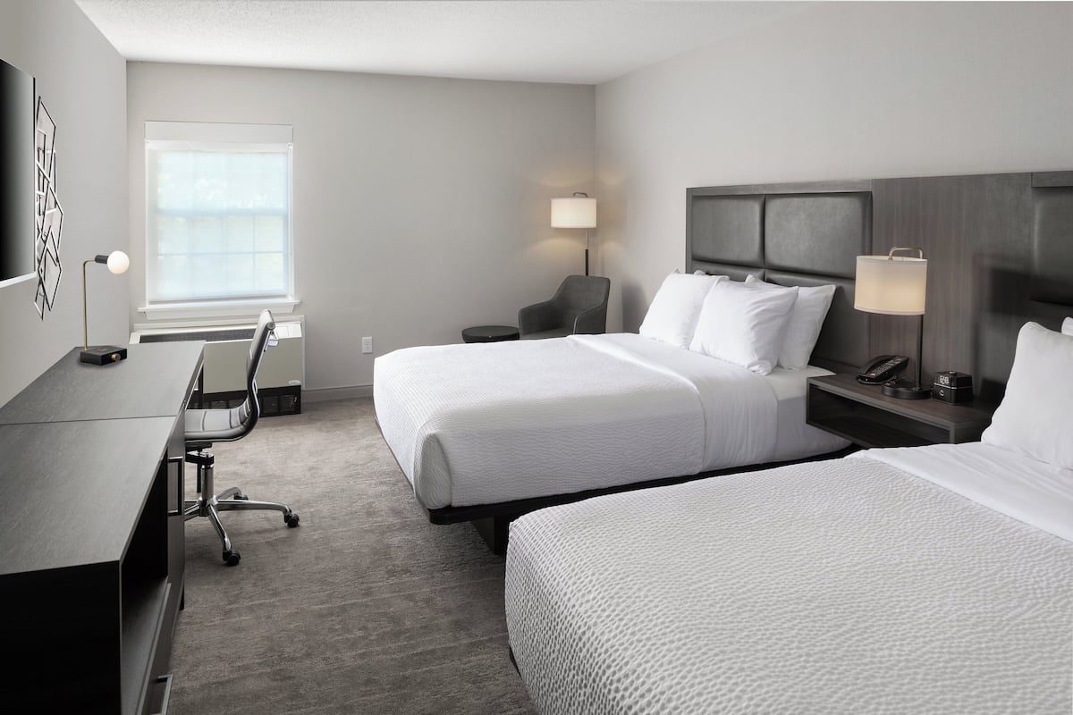Standard Room, 2 Queen Beds | Premium bedding, desk, blackout drapes, iron/ironing board