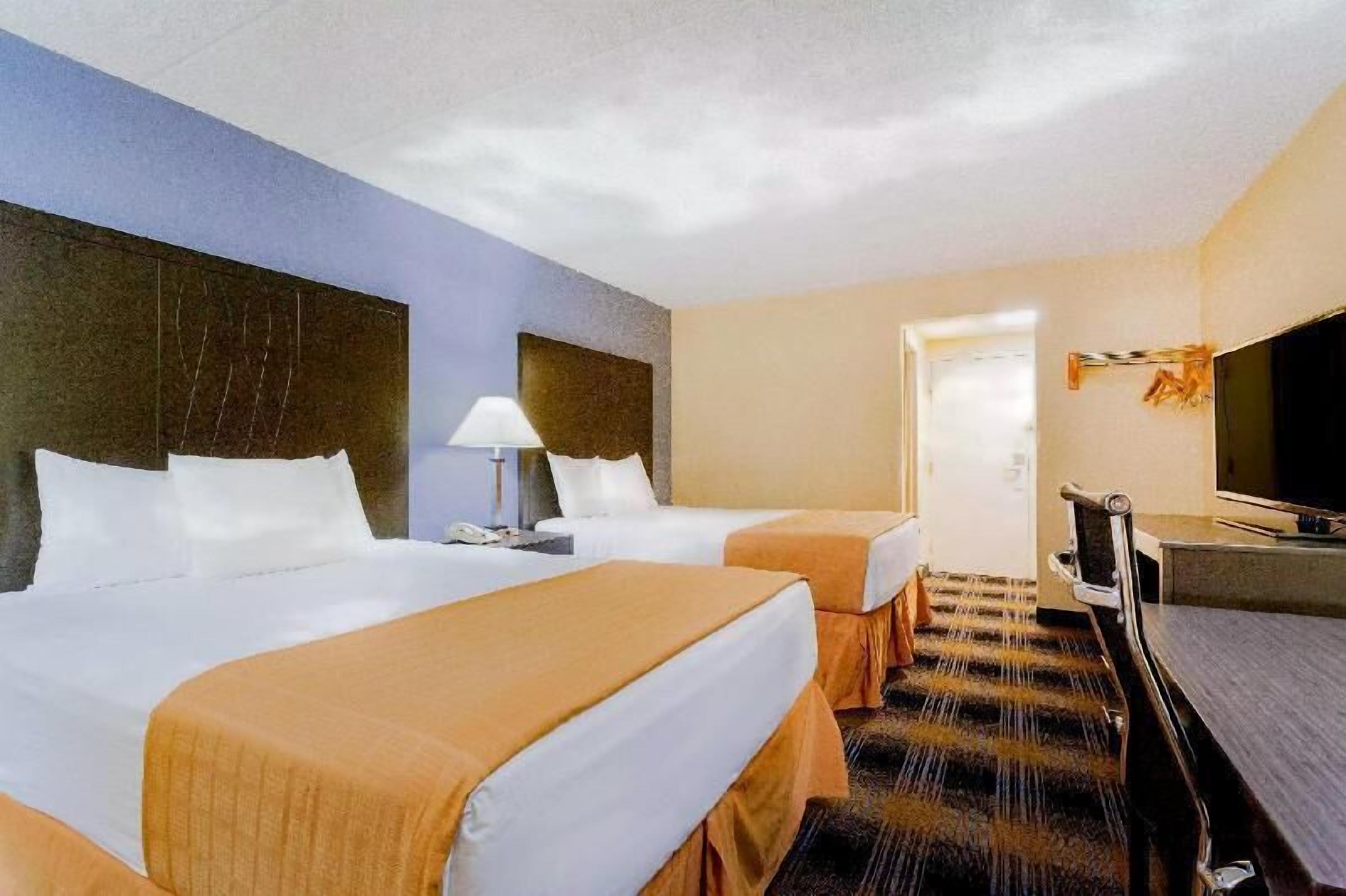 Pillow-top beds, in-room safe, desk, laptop workspace