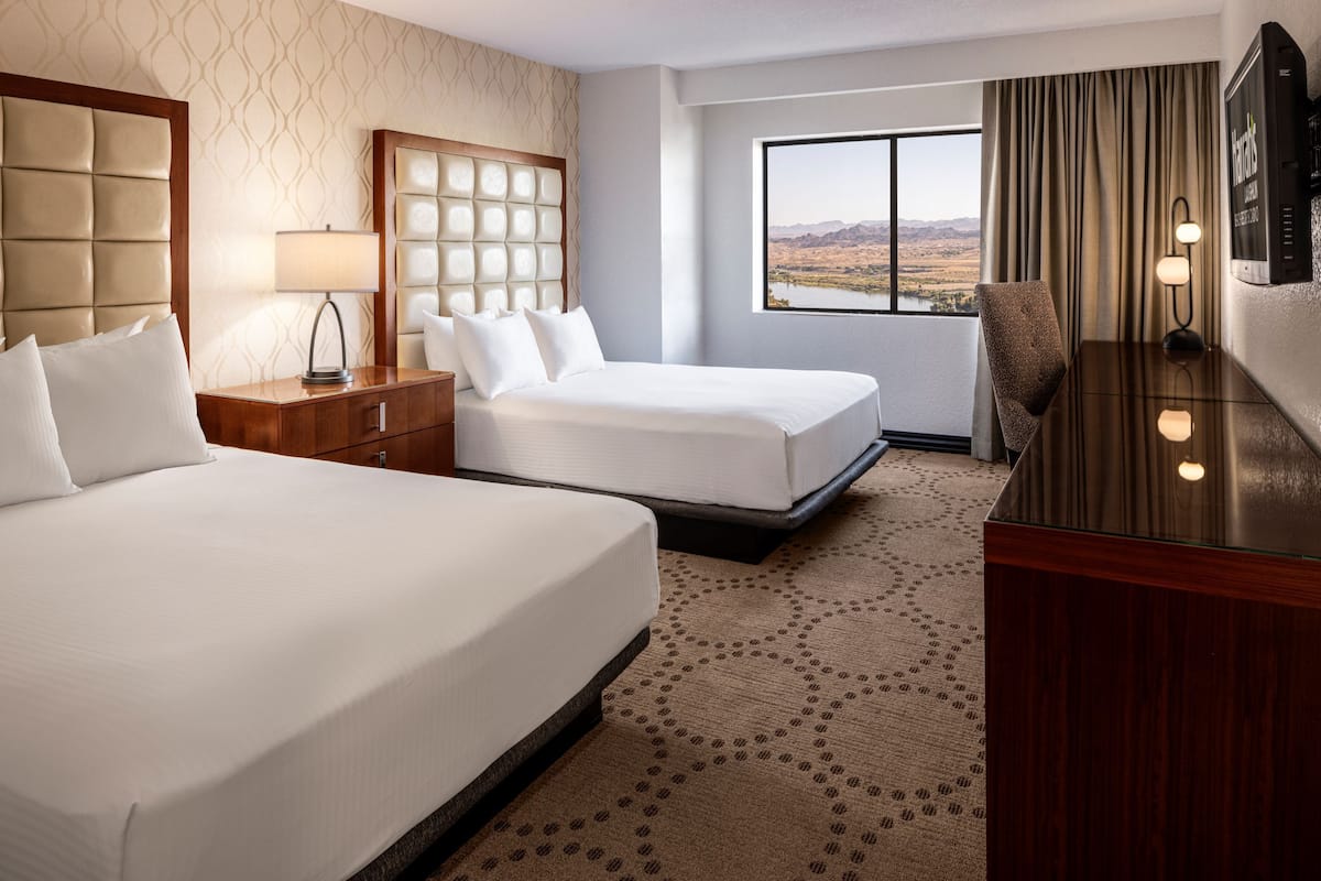 North Tower Deluxe, Pet Stay, 2 Queens, Non-Smoking | Hypo-allergenic bedding available, pillowtop beds, desk