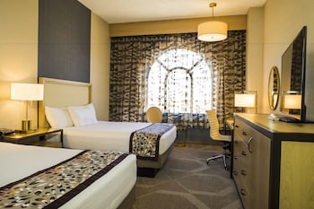 In-room safe, desk, blackout drapes, iron/ironing board at Sams Town Hotel & Gambling Hall