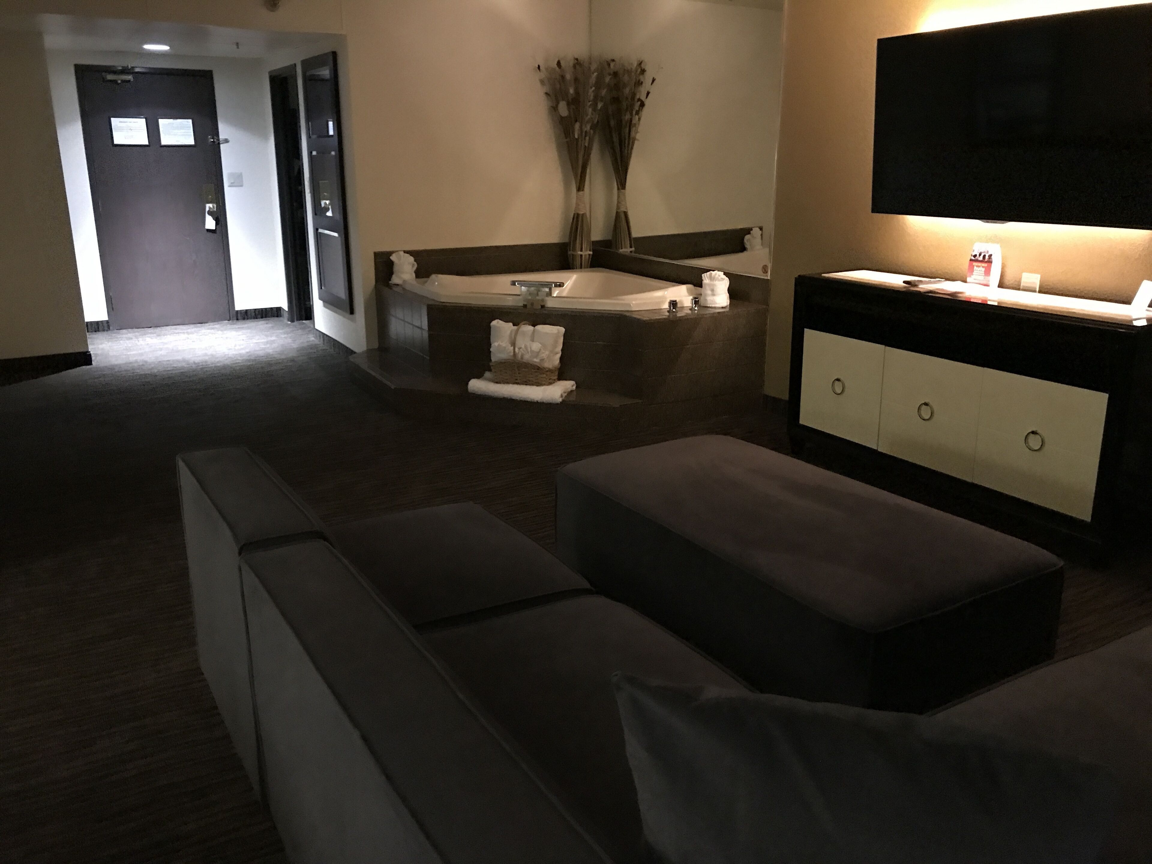 50-inch TV with satellite channels