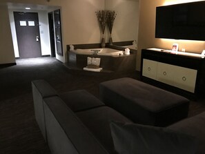 50-inch TV with satellite channels