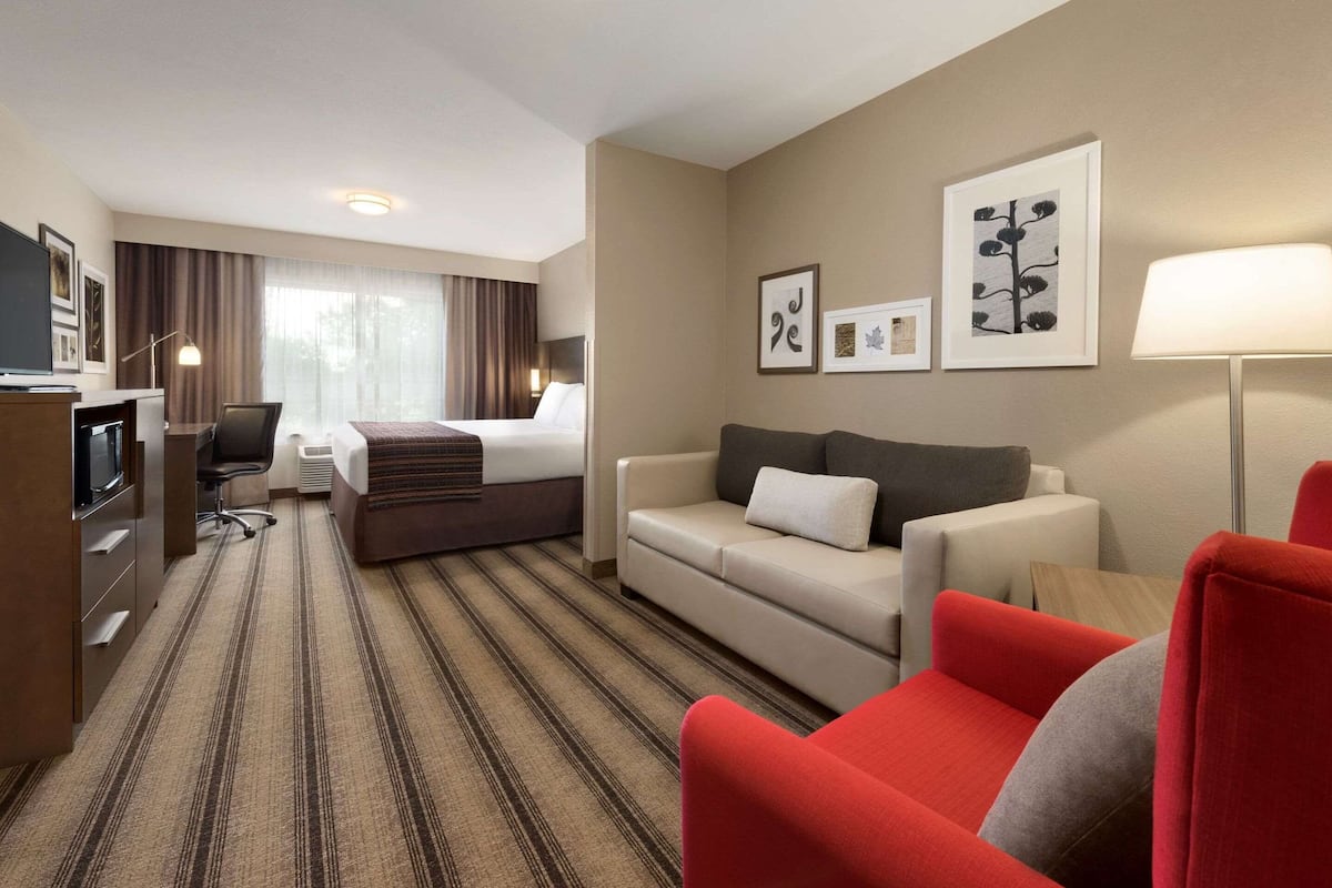 studio suite, 1 king bed, non smoking | hypo-allergenic bedding, down duvets, desk, laptop workspace