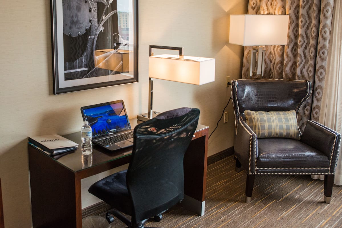 Premium bedding, down comforters, pillowtop beds, in-room safe